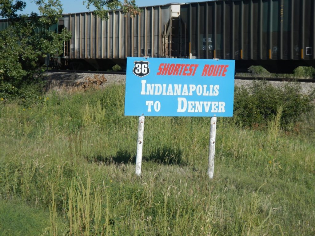The Shortest Route Indianapolis to Denver